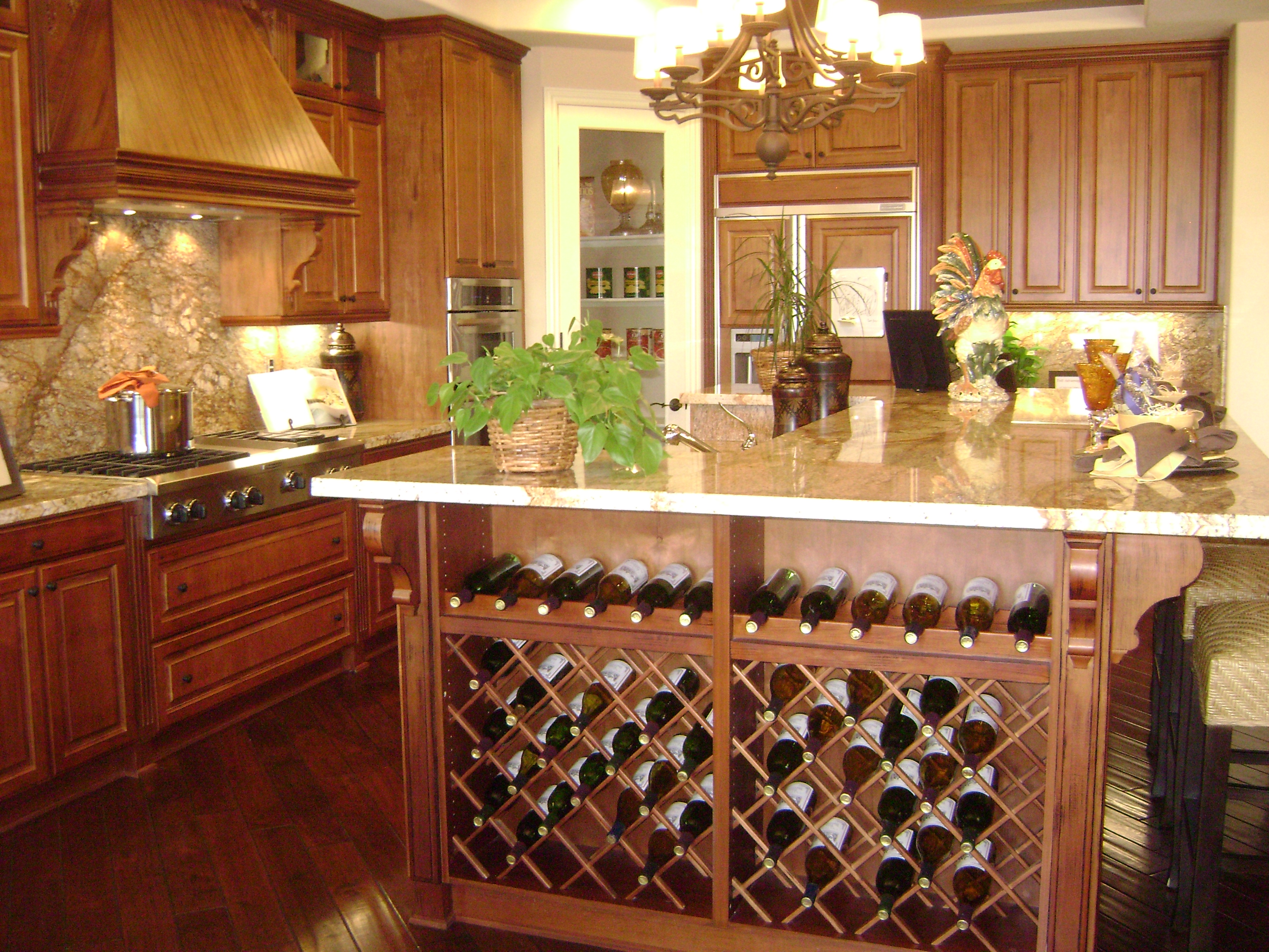 NOW: Having wine on display gives home a high end feel without the trashy association with liquor. Many are turning to wine racks or wine refrigerators when remodeling the space where a wet bar once occupied.  