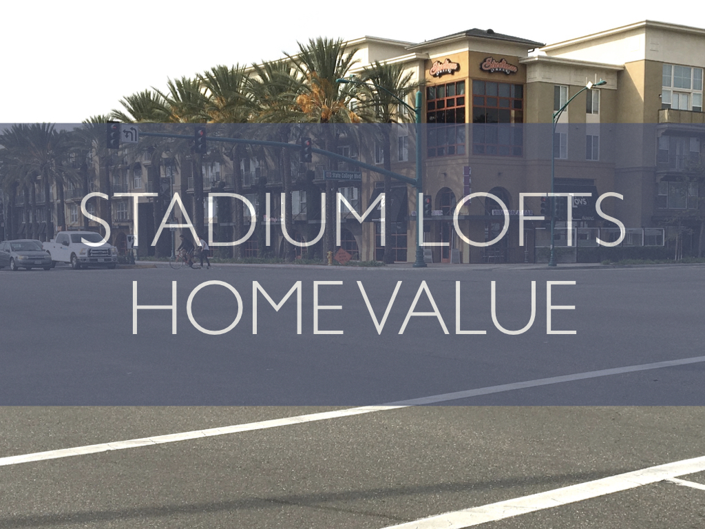 Stadium Lofts values for studio, 1 bed, and 2 bath condos